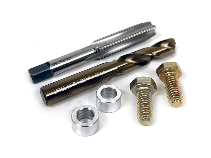 Red 1979-1993 5-Lug Front Brake Kit: 13" Rotors - Stock Spindle (modification kit available)