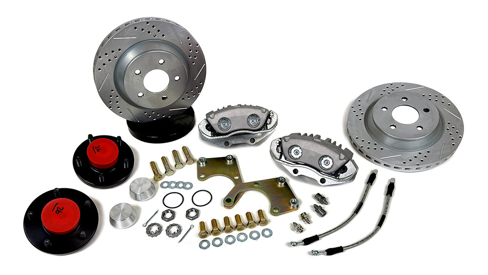 1979-1993 5-Lug Front Brake Kit with 13" Rotors - Stock Spindle (modification kit available)