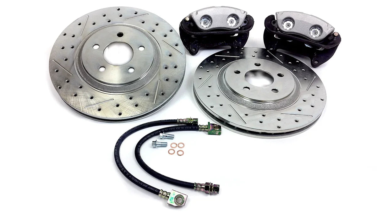 1987-1993 5-Lug Brake Kit: Cobra Calipers with 13" Rotors