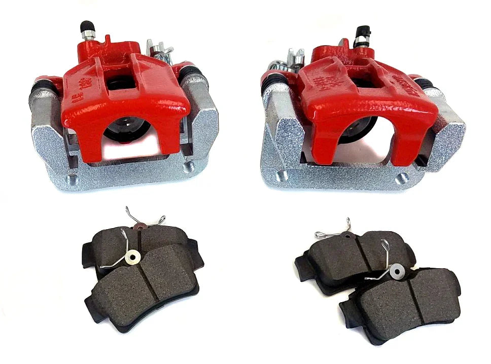 1994-2004 Mustang GT Rear Calipers with Pads: Red