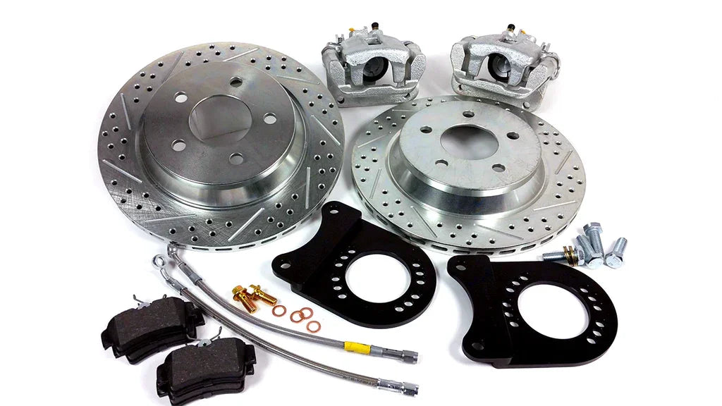 1979-1992 5-Lug Rear Brake Kit: Cobra Calipers with 11.6" Rotors + COMBO KIT (C-Clip Eliminator Hardware available)