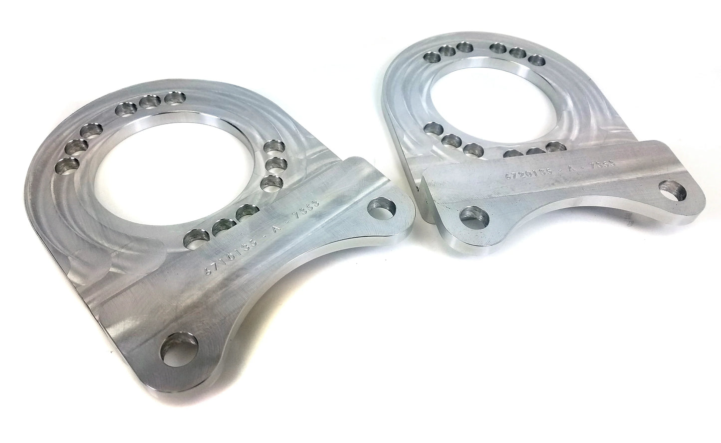 1979-1993 Rear Brake Brackets: Cobra Conversion for Fox Axles