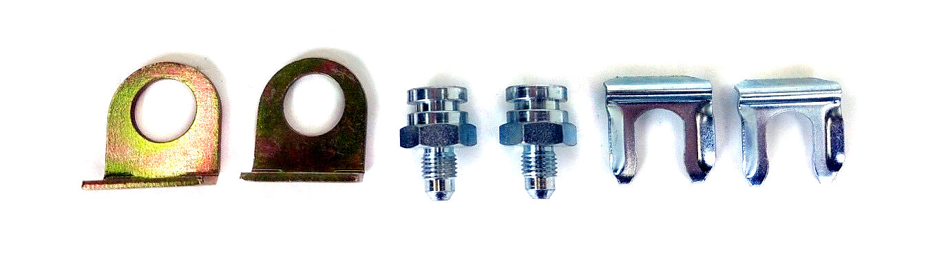Universal Bolt On Or Weld on Brake Line Tabs, Hose Locks and Fittings