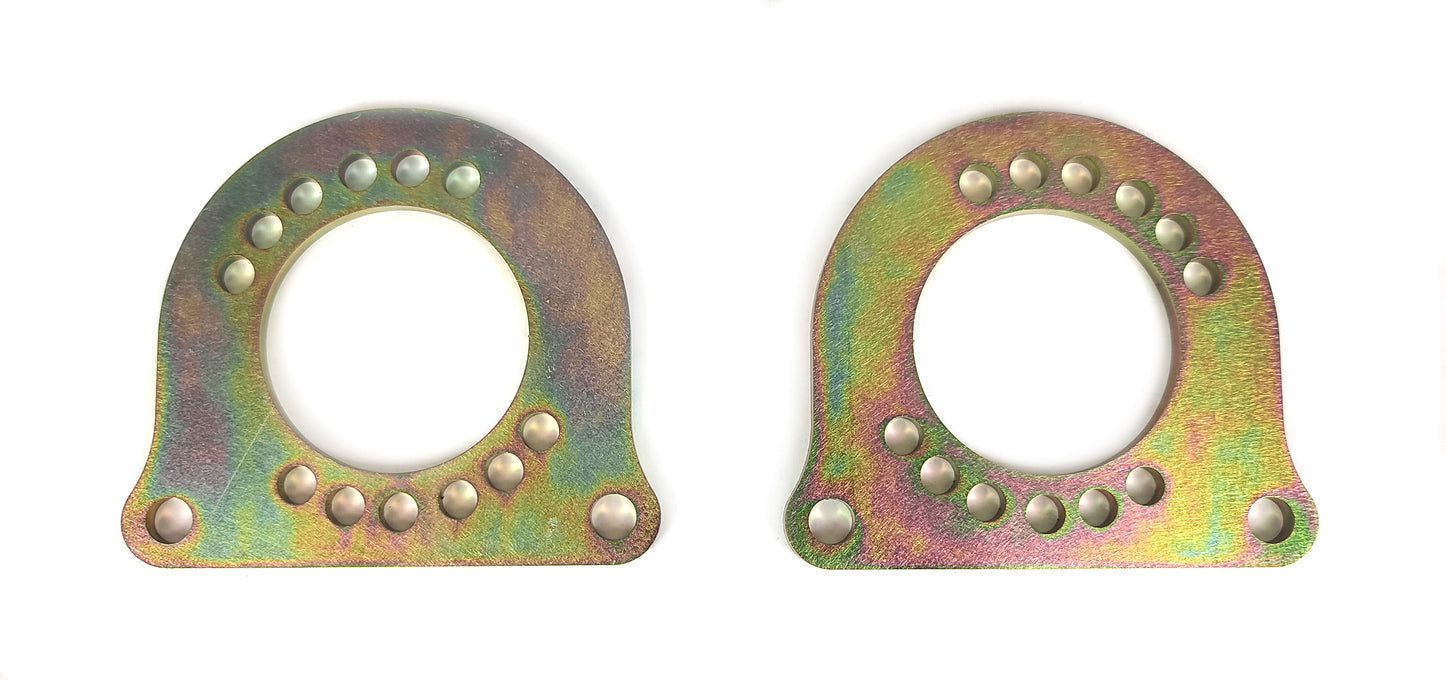 1979-1993 Rear Brake Brackets with hardware: GT Conversion for Fox Axles