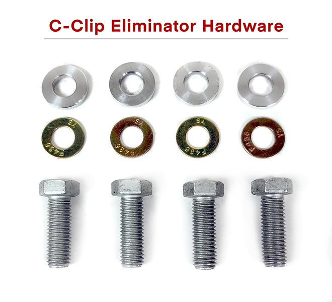 1987-1993 4-Lug Rear Brake Conversion Kit: 1994-2004 GT Brakes (C-Clip Eliminator Hardware available)