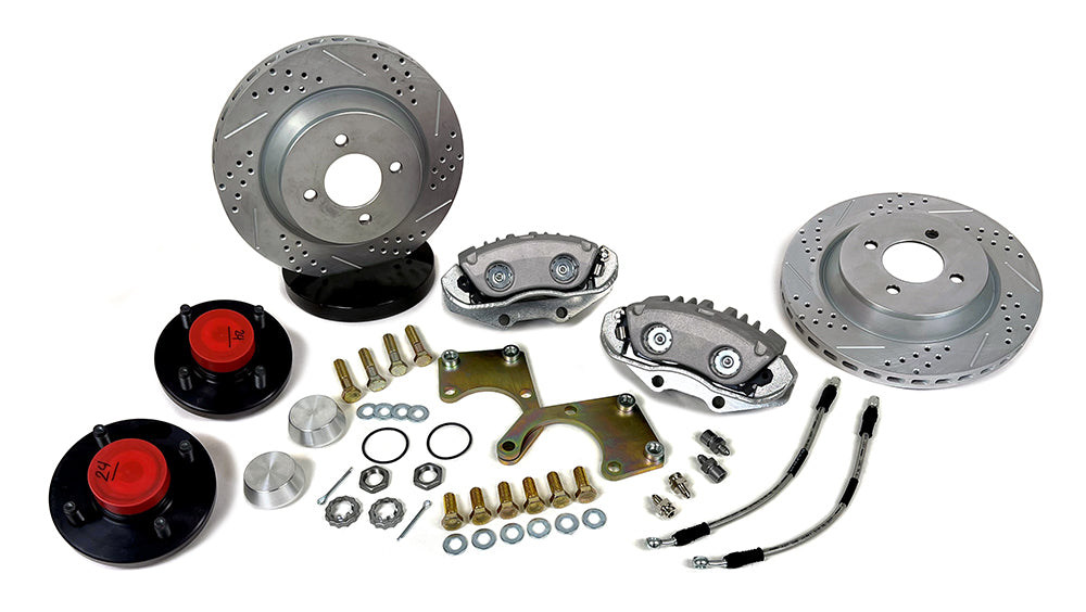 1979-1993 4-Lug Front Brake Kit: 13" Rotors - Stock Spindle (modification kit available)