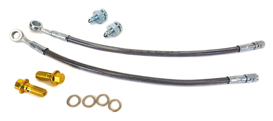 Rear Stainless braided hoses for Fox with Cobra Rear Brake